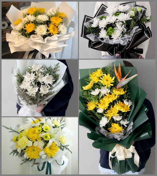 云南红河州泸西县金马镇白事花束代送